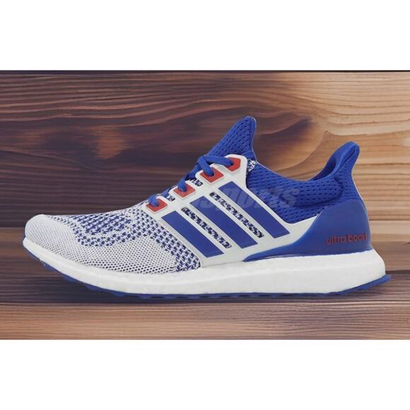 Adidas Ultraboost USA Rare White Royal Blue Running Shoes Mens 16 NEW Fast Ship - Picture 5 of 8